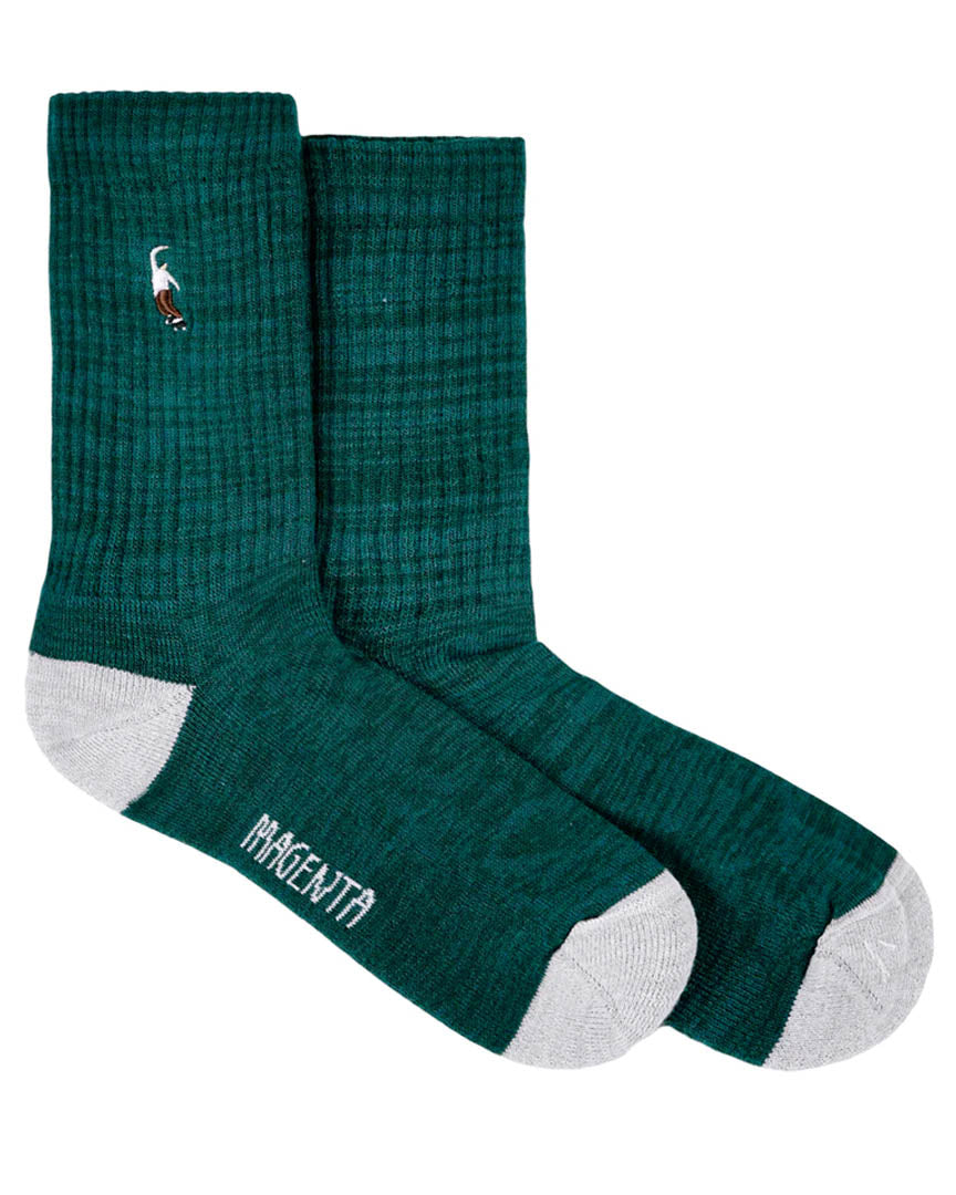 Magenta Pws Socks - Green