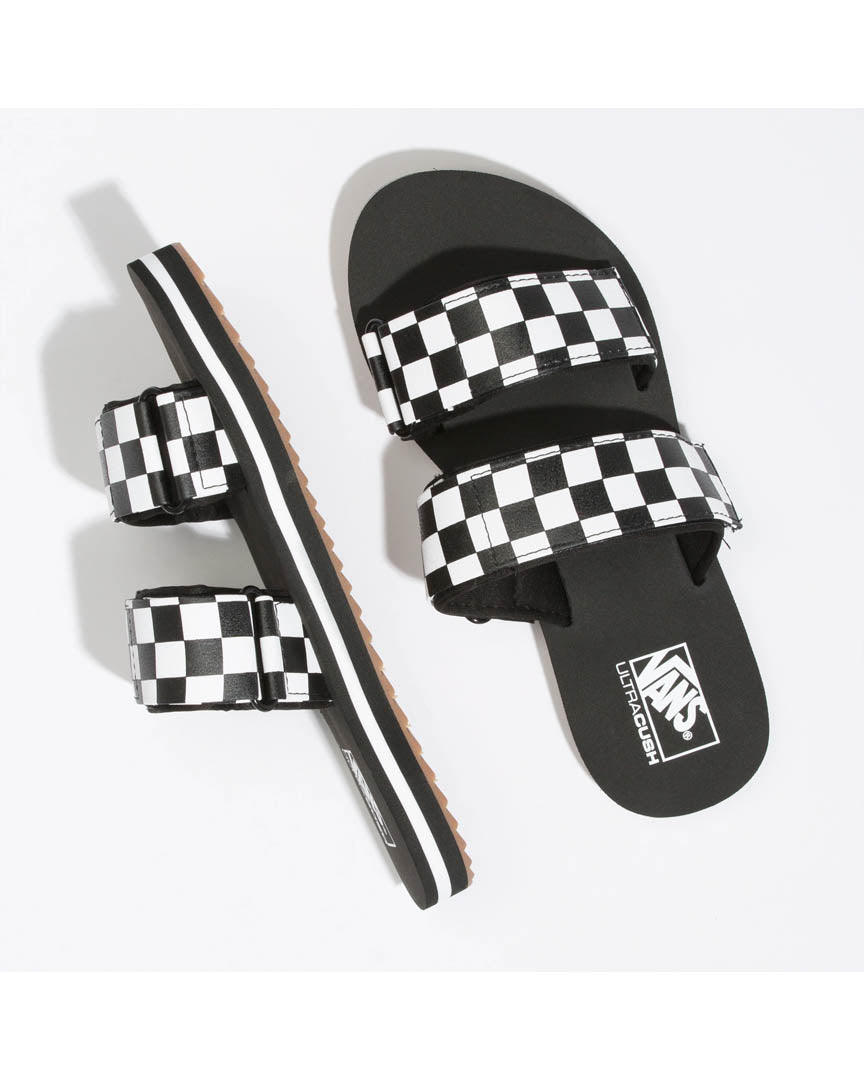 Women Cayucas Slide Shoes - Checkerboard