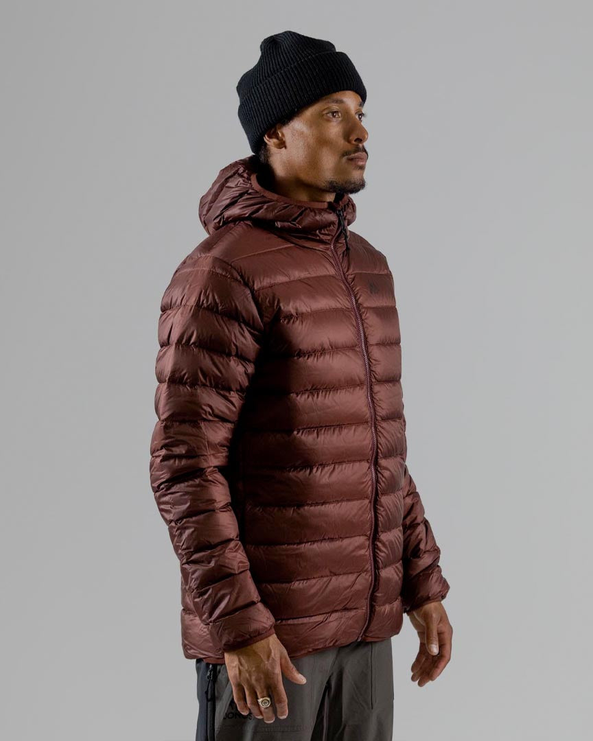 Re-up Down Puffy Hoody Winter Jacket - Vulcan Red