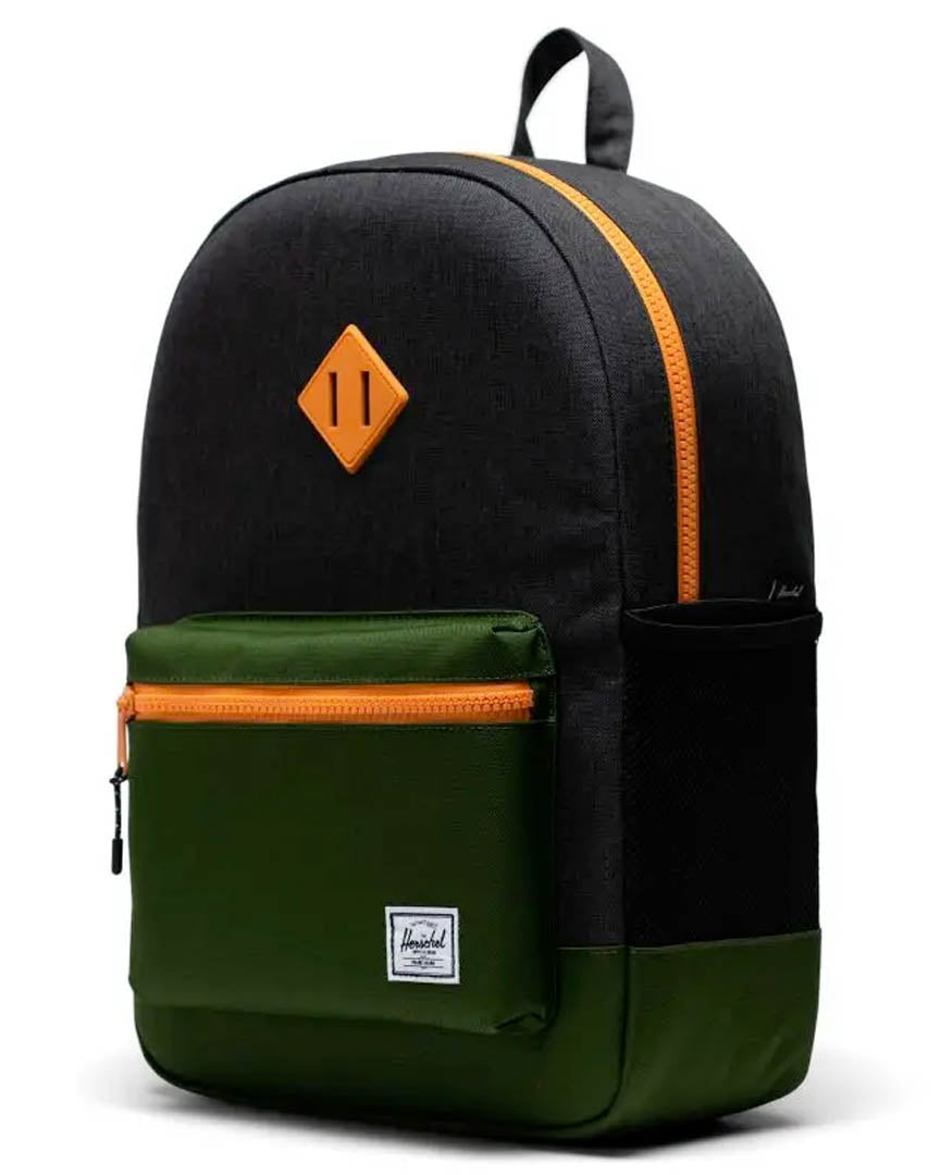Heritage Youth X-Large Backpack - Black Crosshatch/Forest Elf/Su