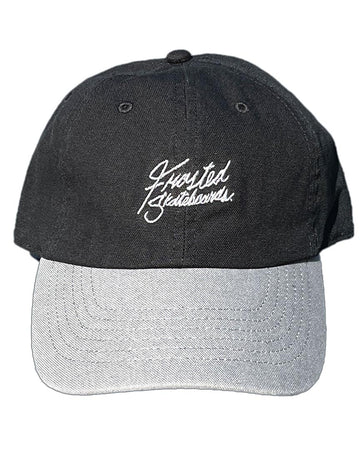 Embroired Cap Hat - Black/Grey
