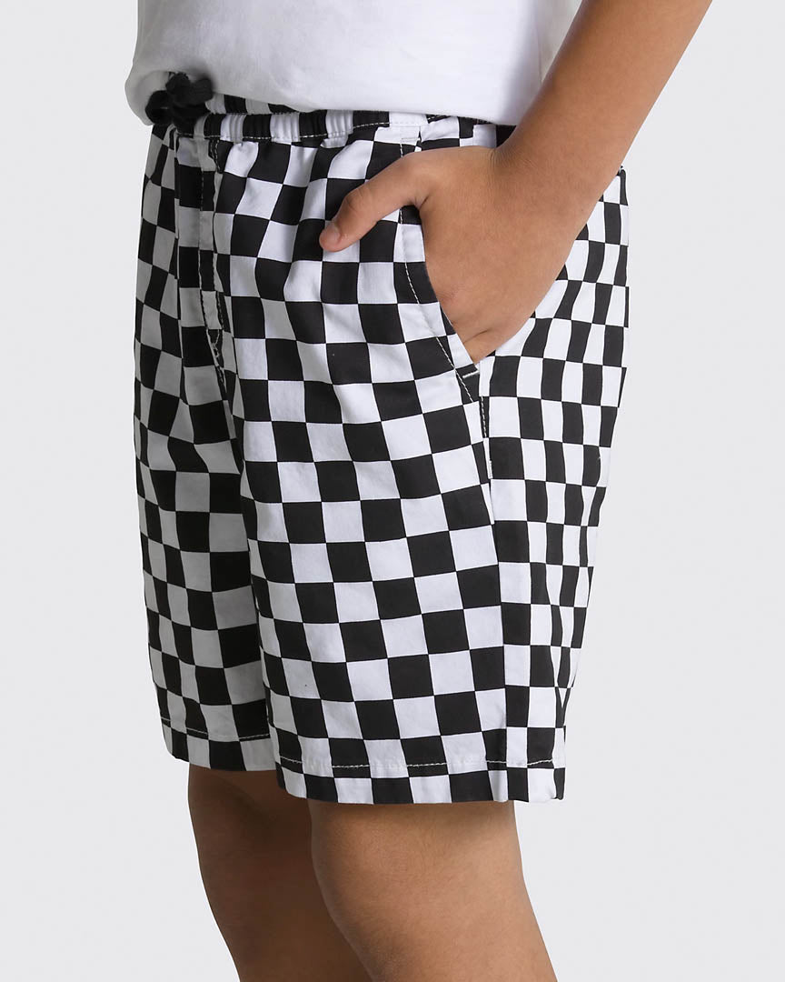 Short Boy Range Elastic Waist - Checker