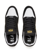 Telford Low Shoes - Black/Gold Suede