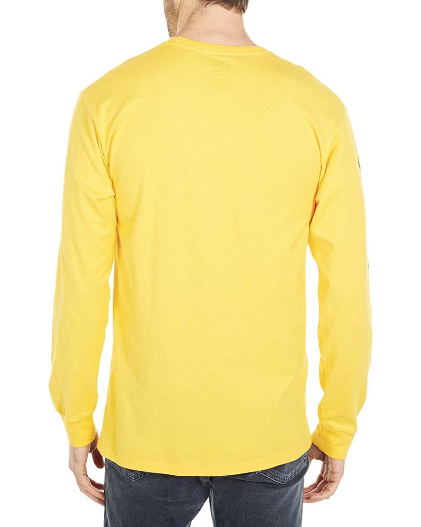 On The Fence Long Sleeve T-Shirt - Lemon Chrome