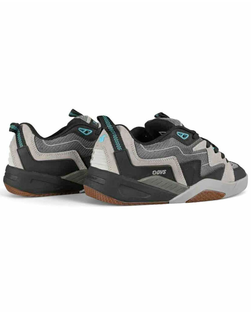 Devious Shoes - Charcoal Black Turquoise Nubuck