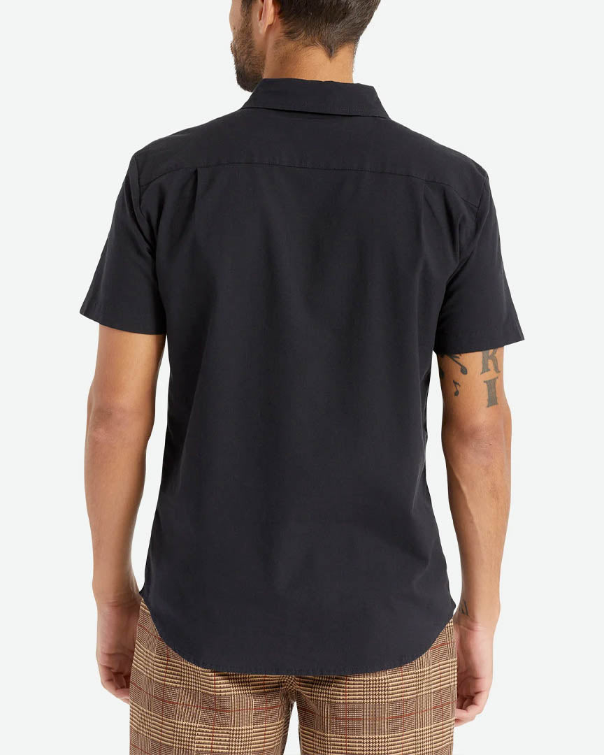 Charter Oxford S/S Woven Shirt - Black