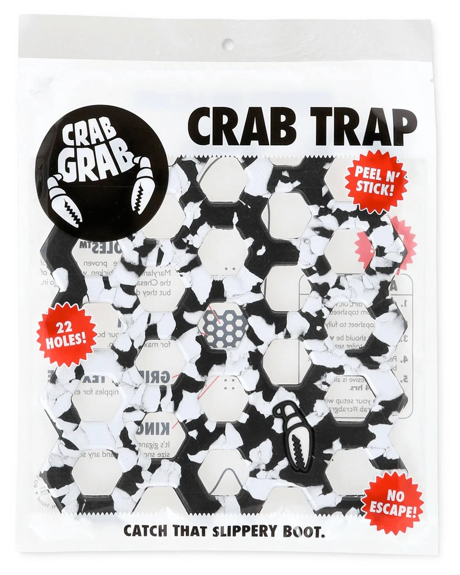 Crab Trap Snow Traction Pad - Black/White Swl