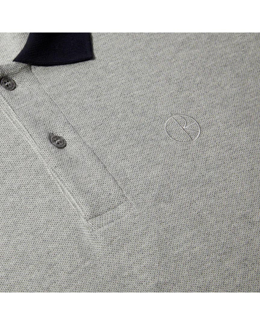 Duo Polo Shirt Short Sleeve Polo Shirt - Heather Grey