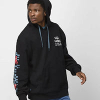 Hoodie Krooked By Natas For Ray - Black