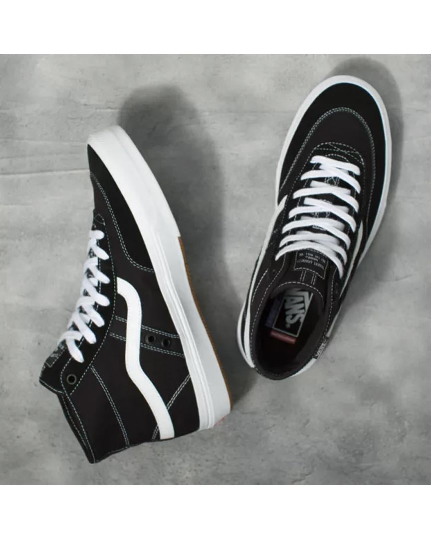 Souliers Crockett High - Black/White