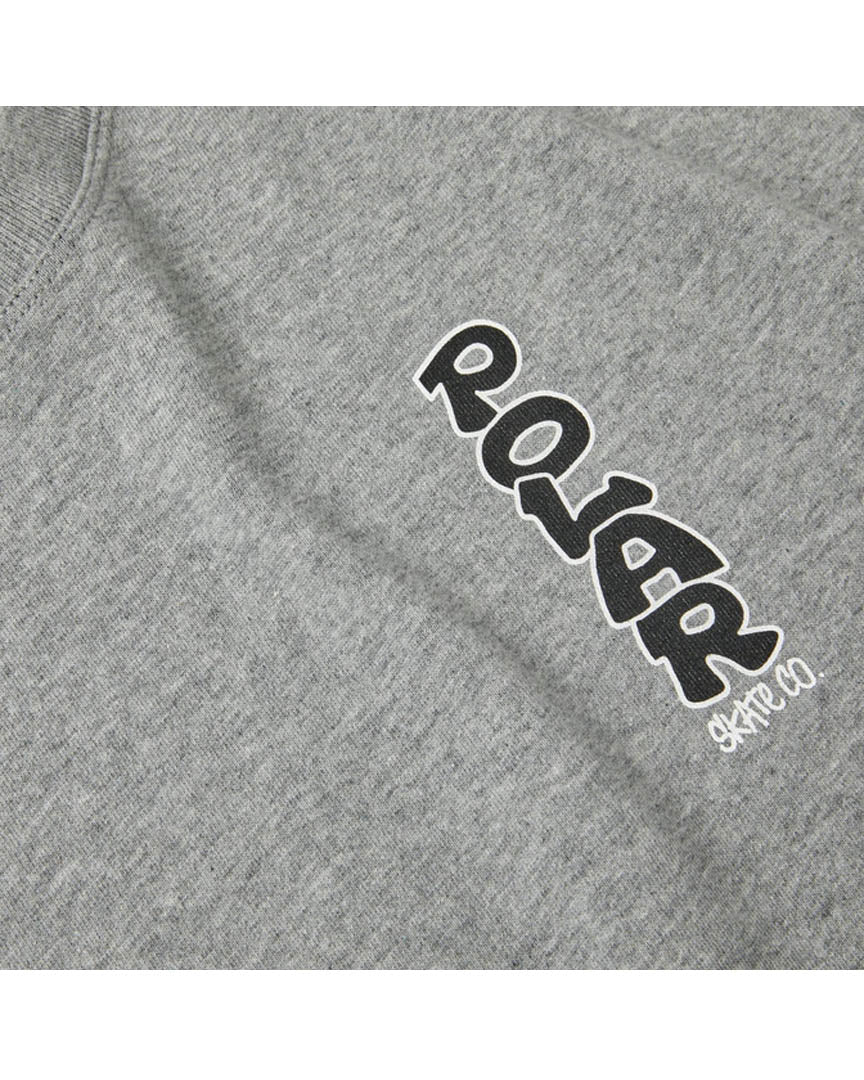 Vertical Logo T-Shirt - Heather Grey