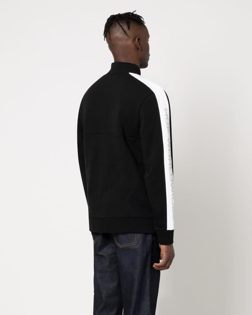 Cotton ouaté Tribeca Quarter Zip Fleec - Black