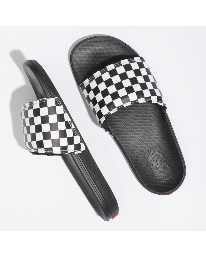 La Costa Slide-On Sandals - Checkerboard