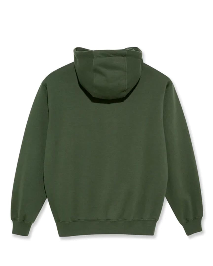 Half Zip Hoodie - Dark Olive
