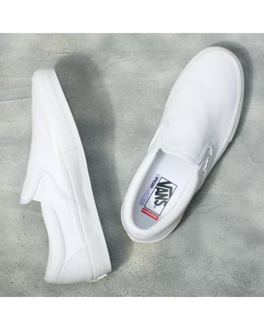 Souliers Skate Slip-On - White