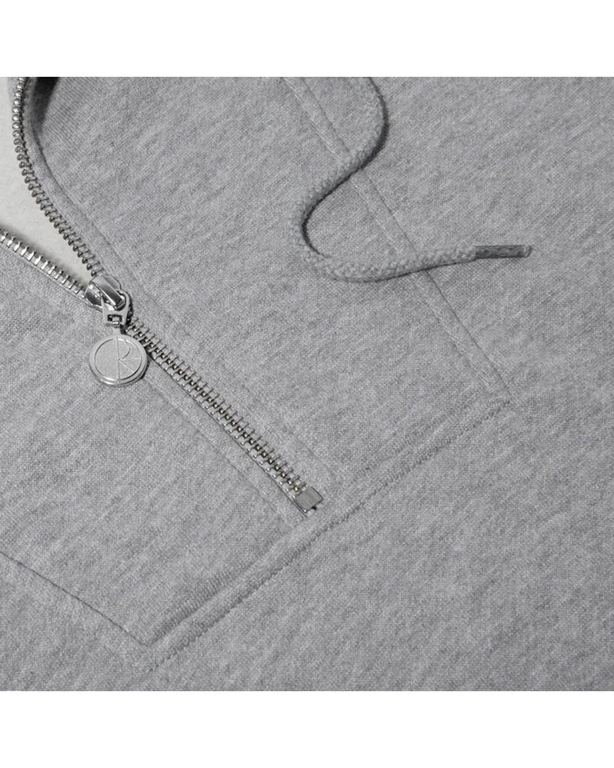 Half Zip Hoodie - Heather Grey