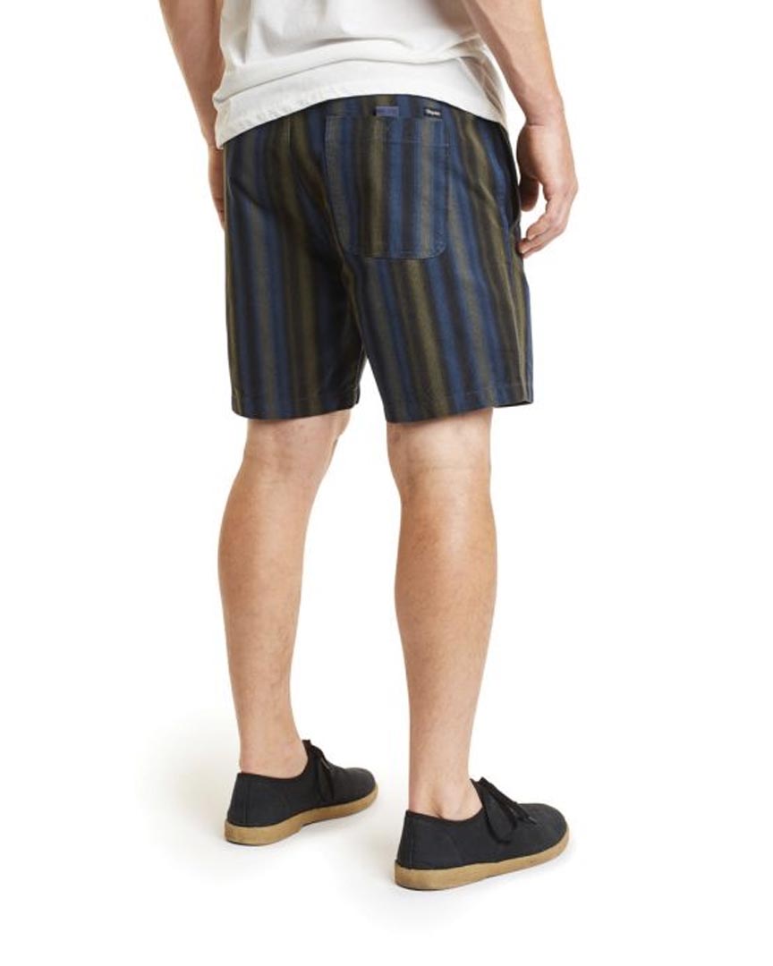 Steady Elastic Shorts - Navy/Green