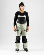 Wmn Mountain Surf Bib Snow Bib - Sage Green