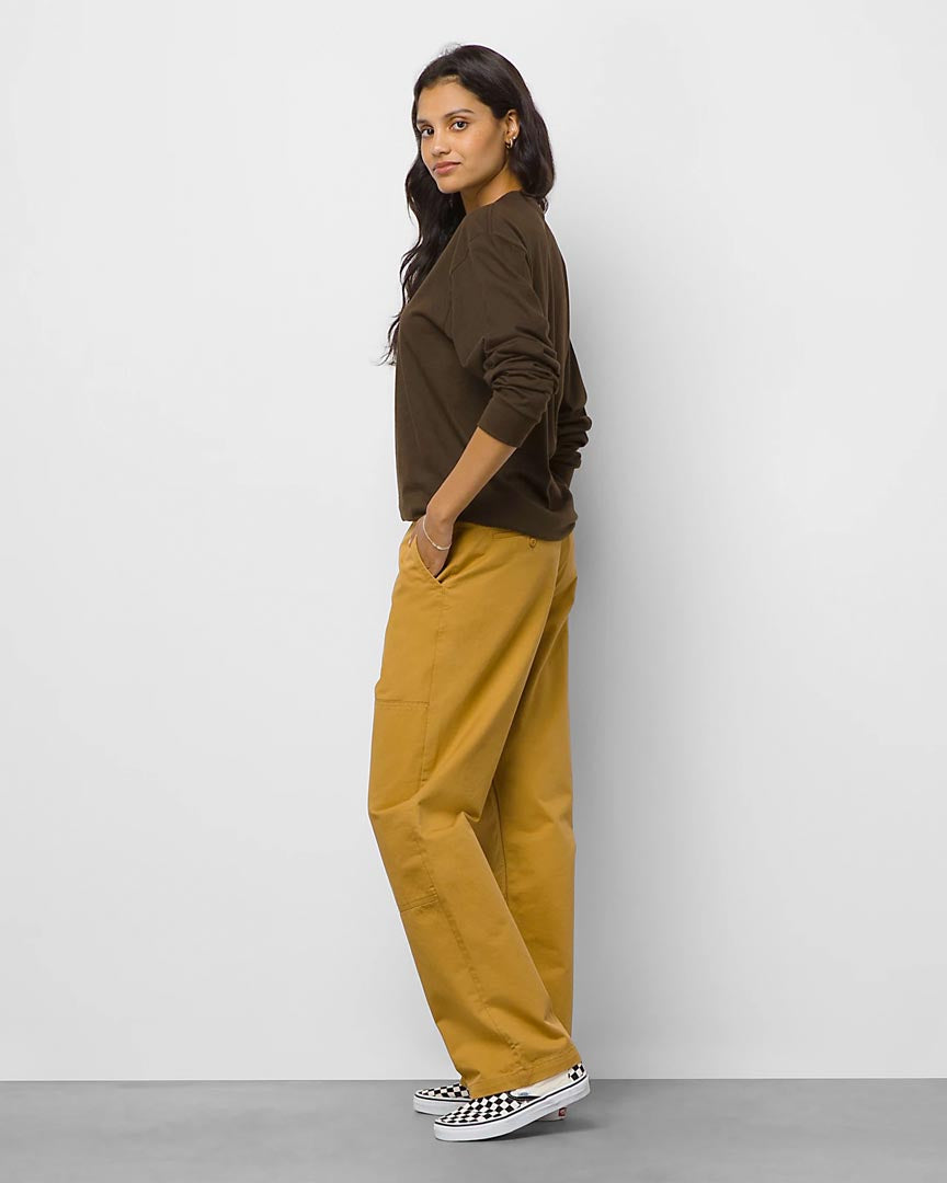 Authentic Chino Loose Double Knee Pants - Bone Brown