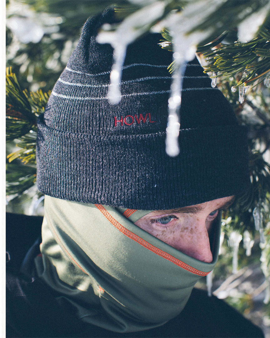 Tuque Stiped Reflective Beanie - Green