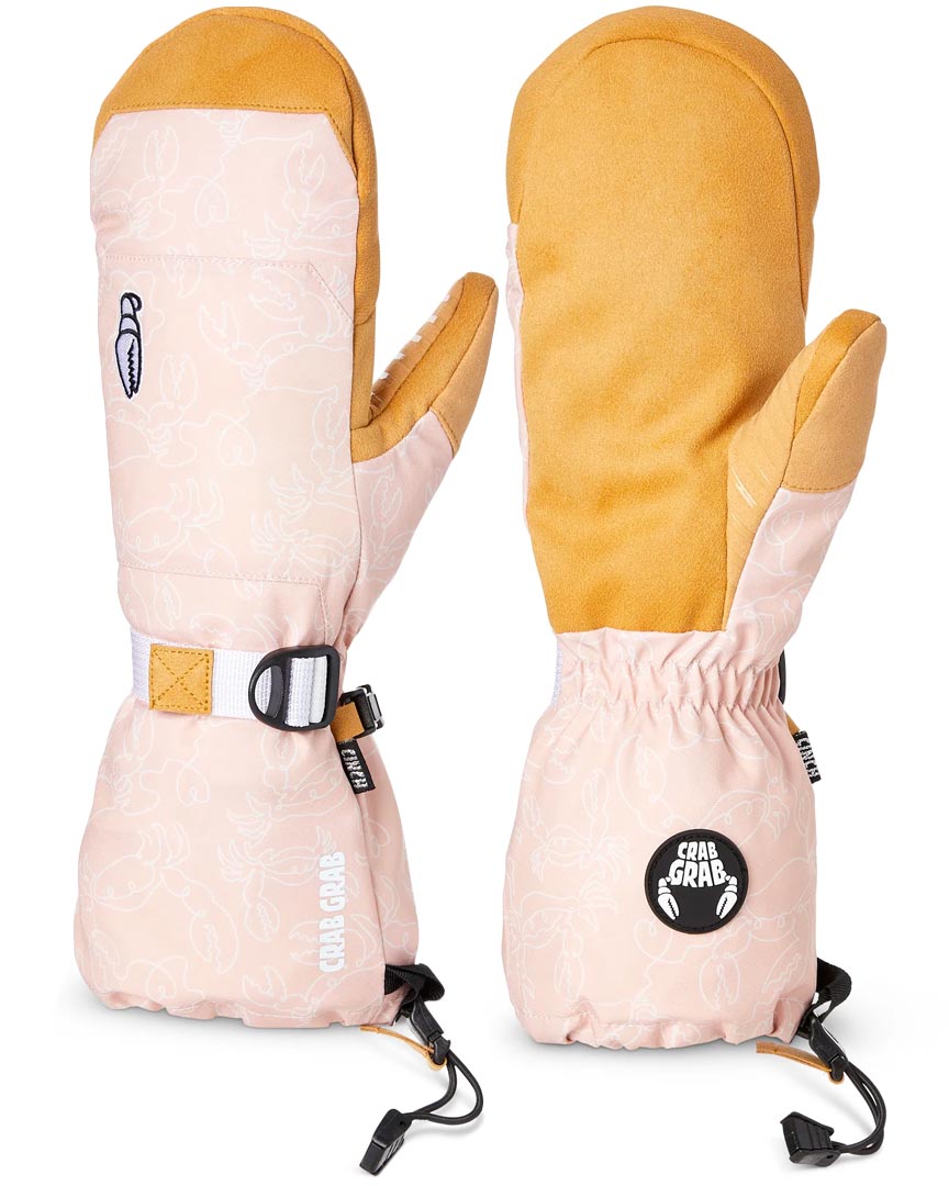 Cinch Womens Mitt Gloves And Mitts - Doodle Pink