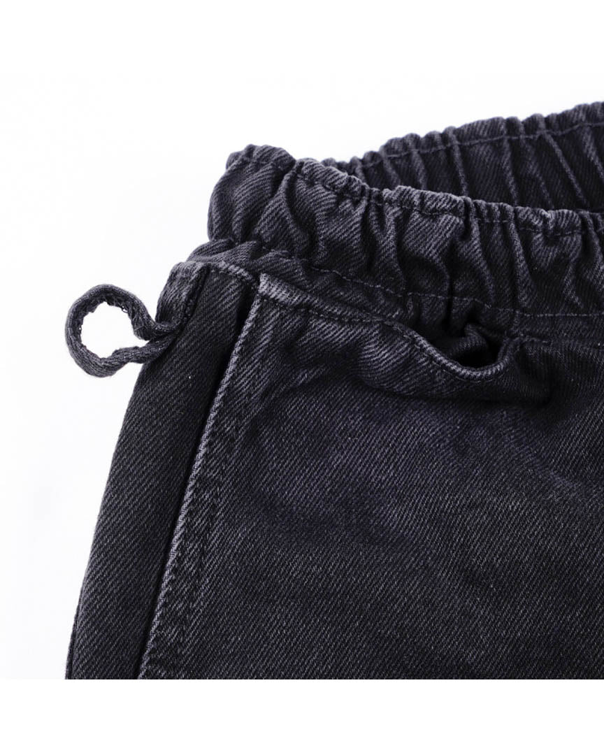 Pants Loose Pants - Black Denim