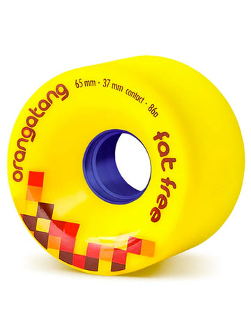 Fat Free Longboard Wheels - Yellow