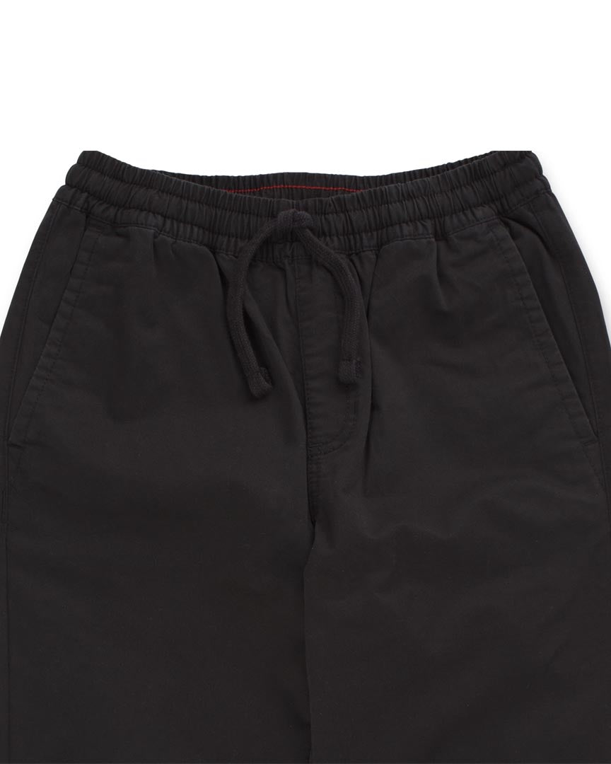 Boys Range Elastic Chino Pants - Black