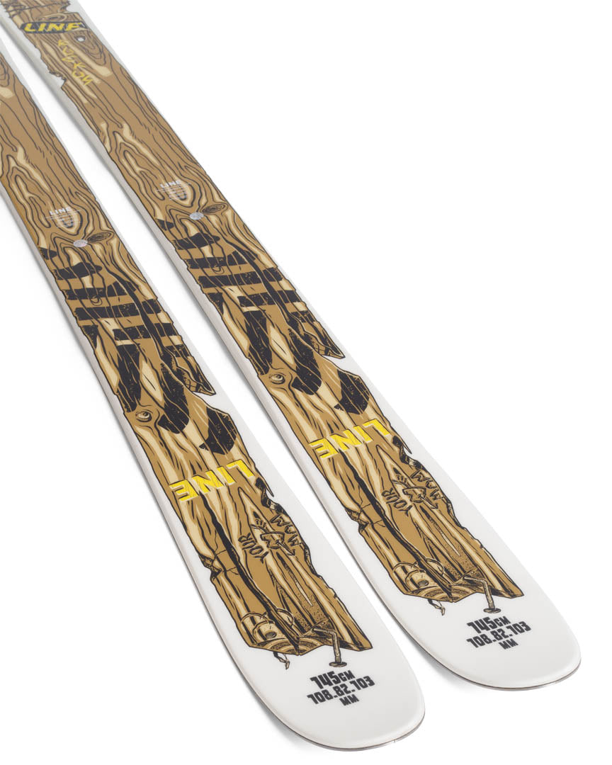 Line Ruckus Skis 2023 tail