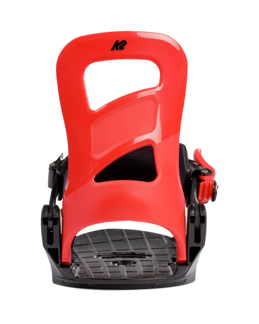 K2 Mini Turbo Snowboard Bindings - Red 2023