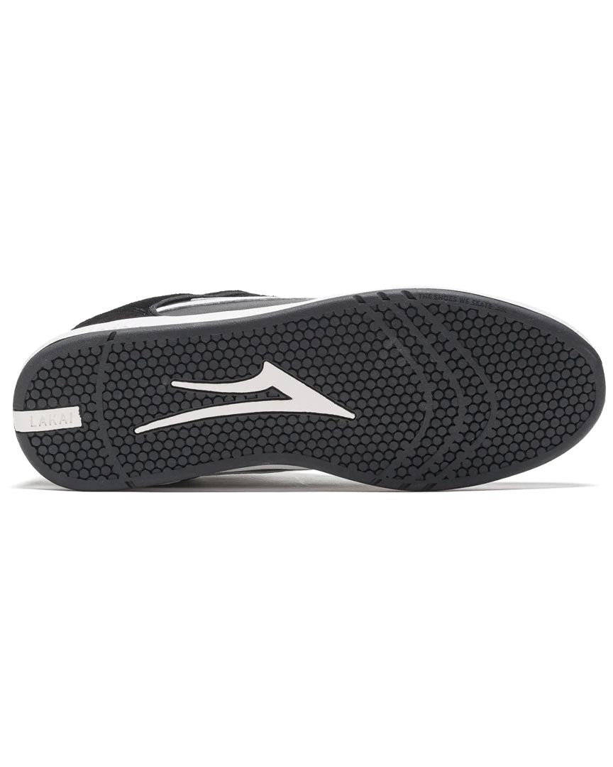 Telford Low Shoes - Black/White Suede