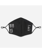 Ergonomic Daily Mask Scarf - Black Paisley