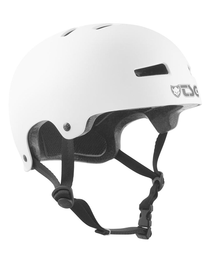 Evolution Youth Solid Colour Helmet - Satin White
