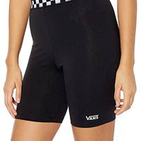 Wms Checkerboard Legging Shorts - Black