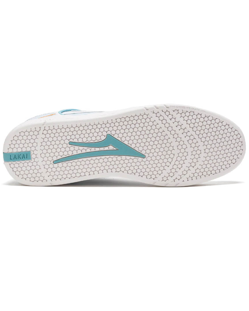 Lakai White Leather Telford Low Shoes | Boutique Adrenaline