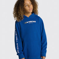 Kids Reflective Checkerboard Hoodie - True Blue