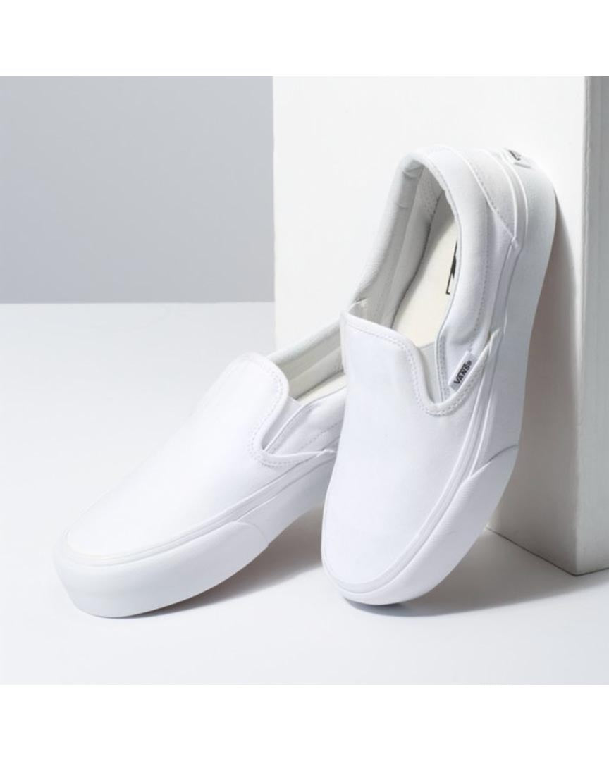 Souliers Slip-On Plarform - White