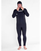 Wetsuit 4/3Mm Hooded Chestzip Full - Black