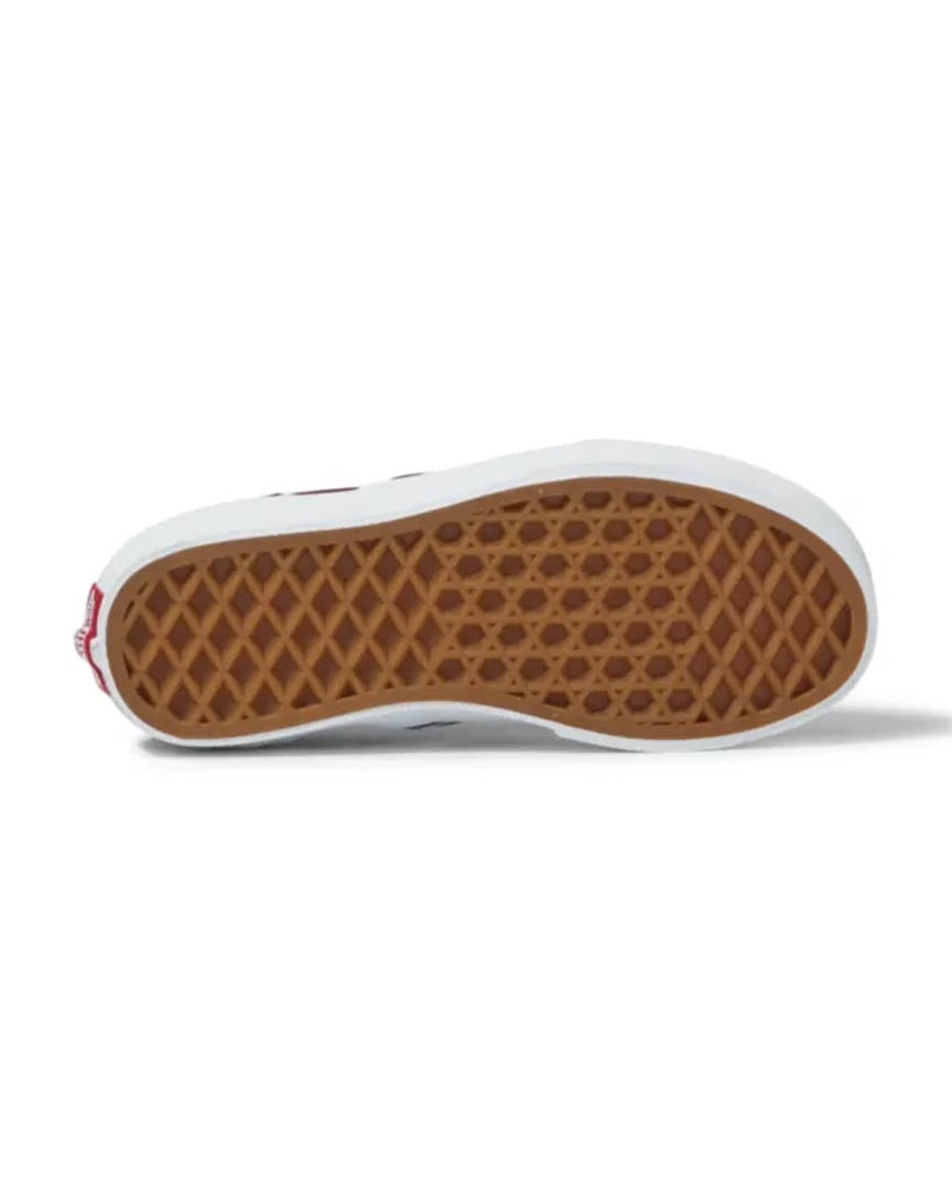 Kids Classic Slip-On Shoes - Checkerboard/Red