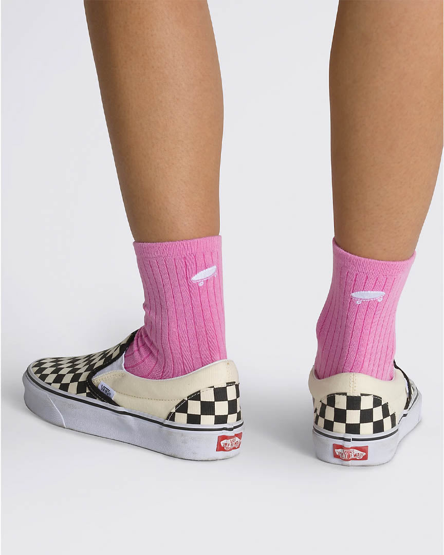Wmn Kickin It Crew Socks - Cyclamen