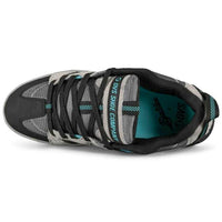 Devious Shoes - Charcoal Black Turquoise Nubuck