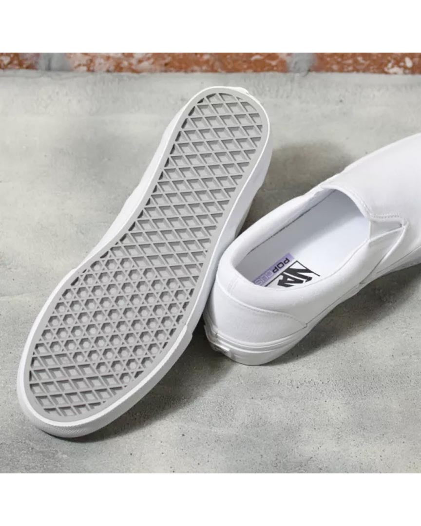 Souliers Skate Slip-On - White