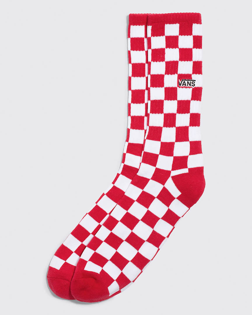 Checkerboard Crew Ii Socks (1pk) - Red/White