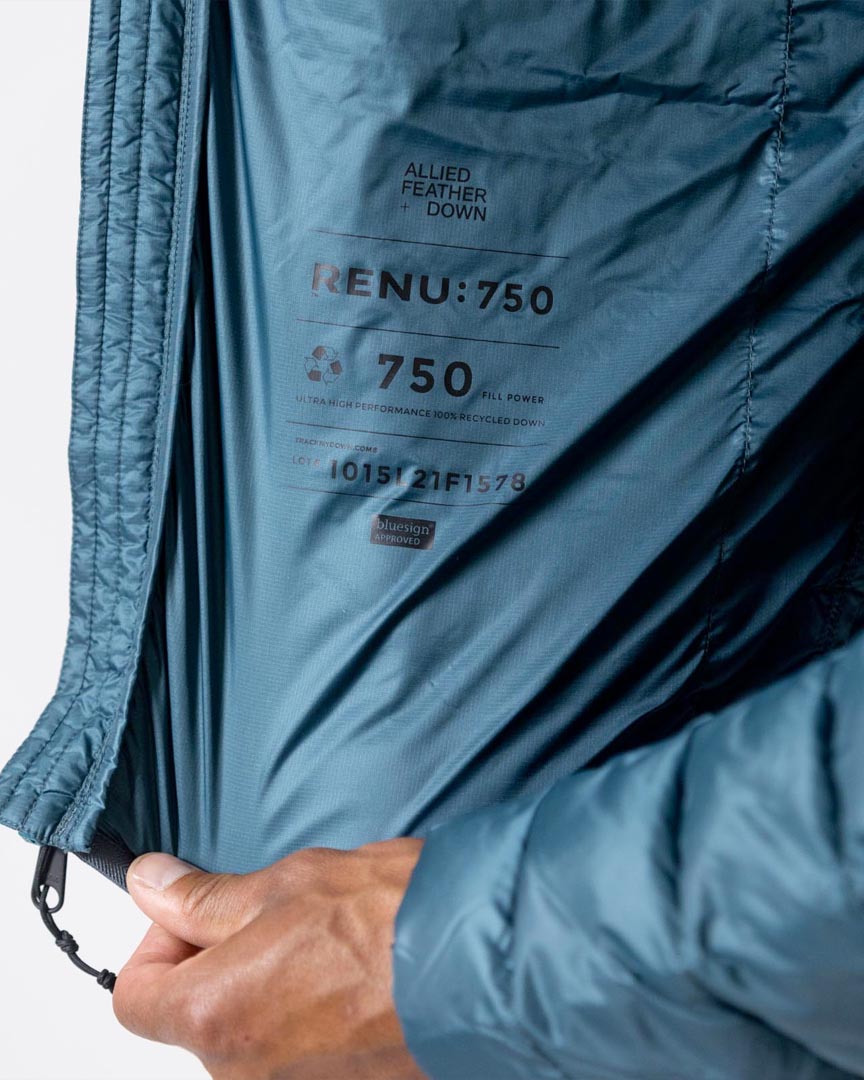 Hoodie Reup Down Puffy Jacket - Pine Green