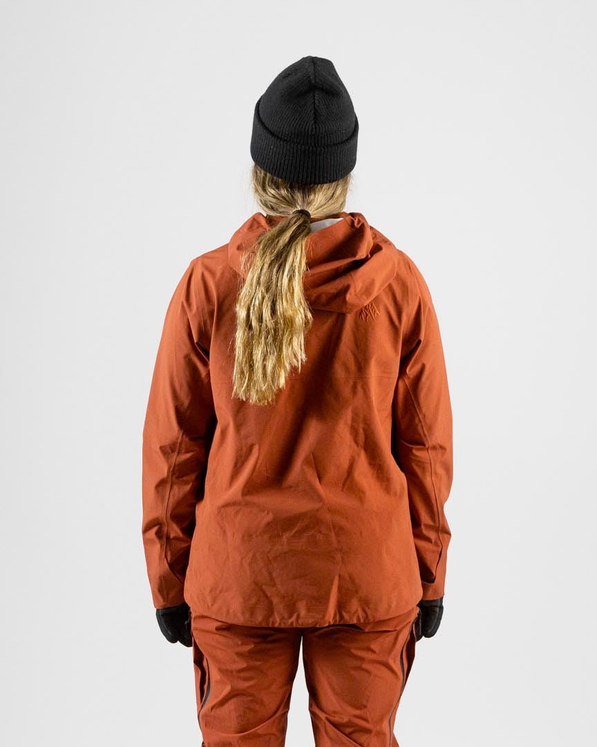 Women's Shralpinist Stretch Recycled Jacket - Obsidian Red