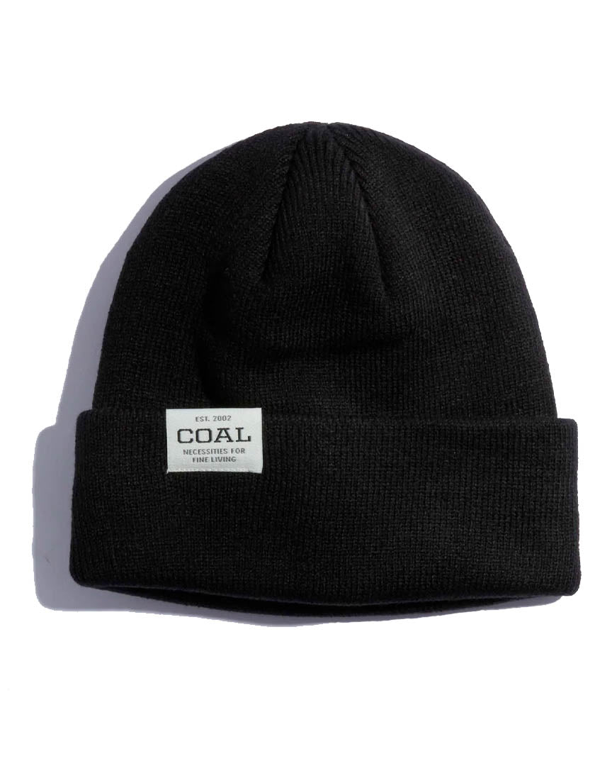 Uniform Low Recycled Knit Cuff Beanie - Black