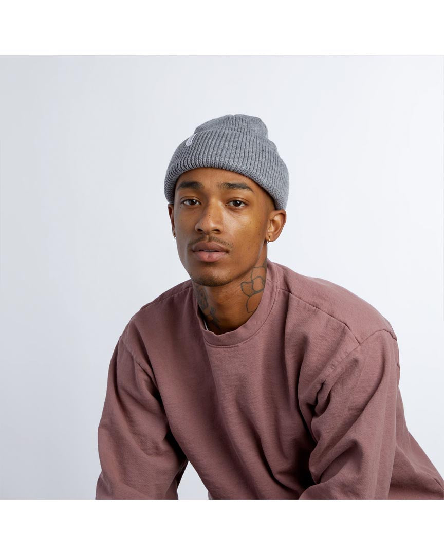 Frena Thick Knit Cuff Beanie - Mustard Stripe