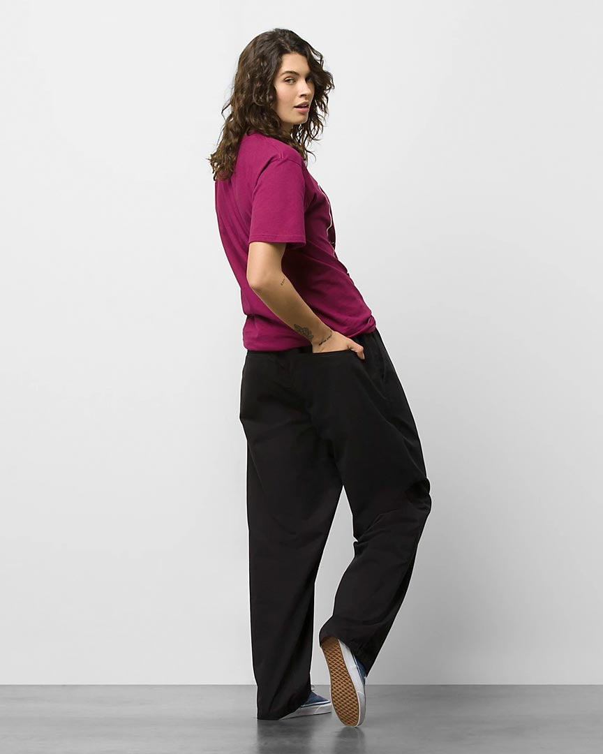 Range Baggy Tapered Elastic Waist Pants - Black