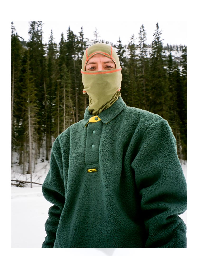 Henley Fleece Sweatshirt - True Green