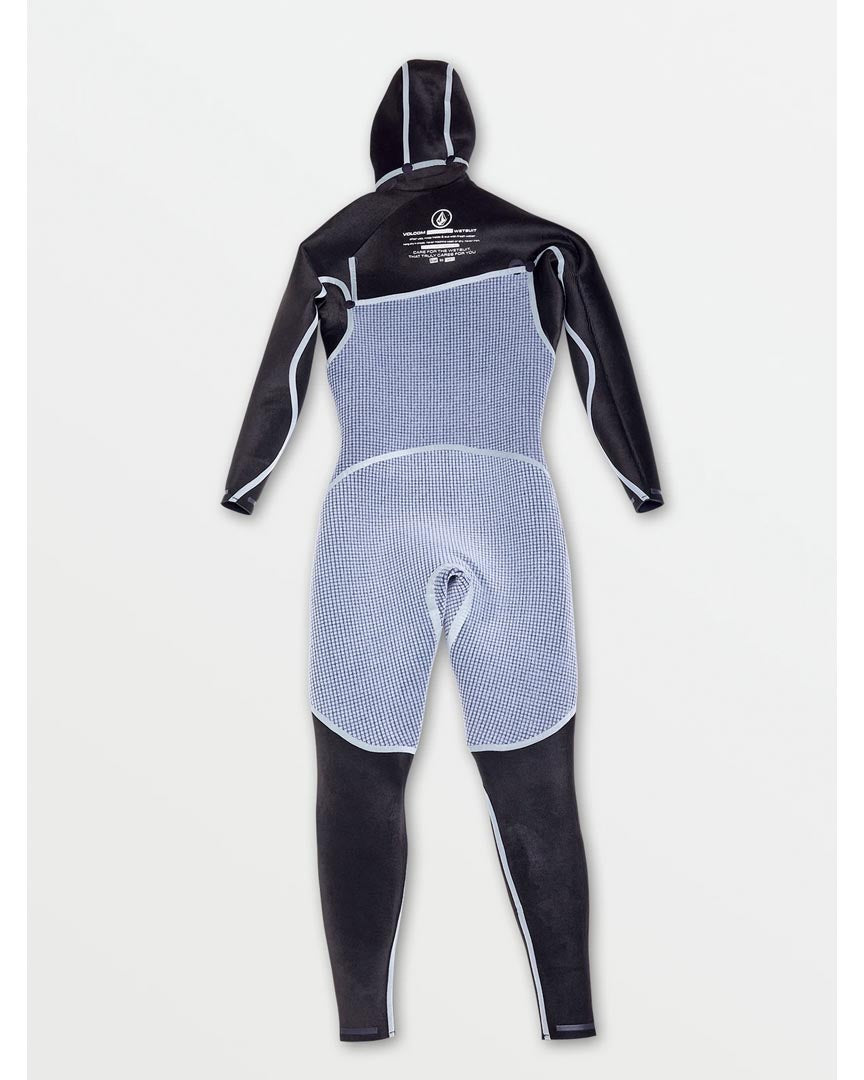 Wetsuit 4/3Mm Hooded Chestzip Full - Black